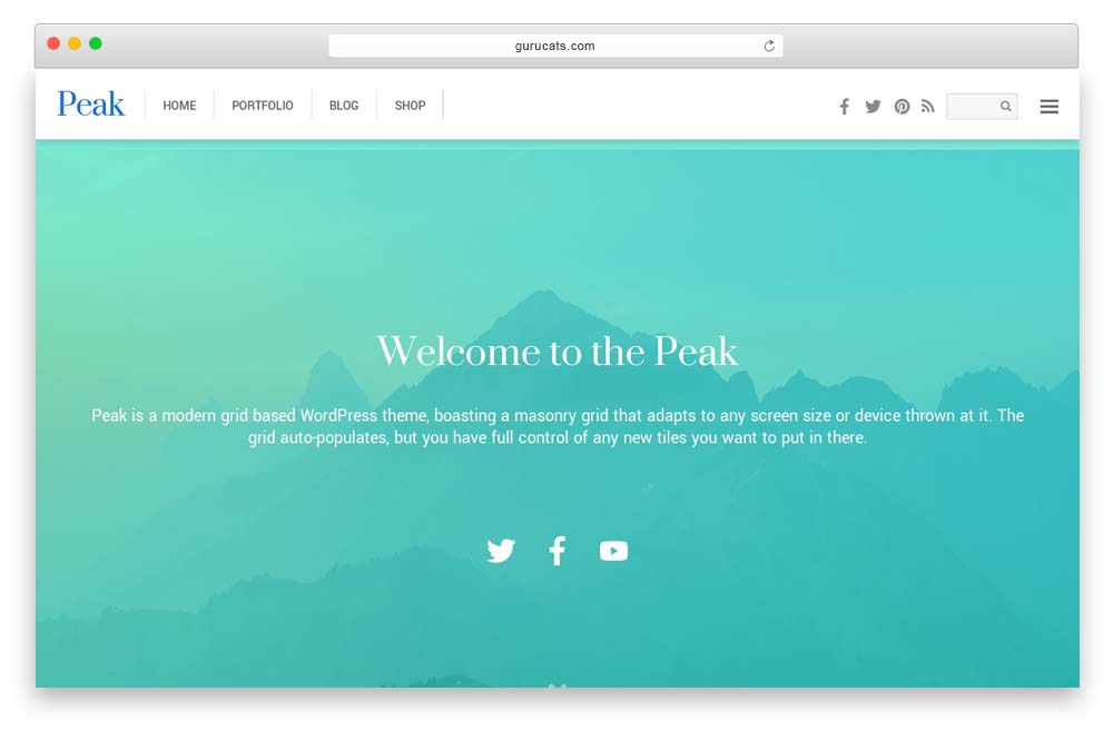 peak-portfolio-wordpress-theme